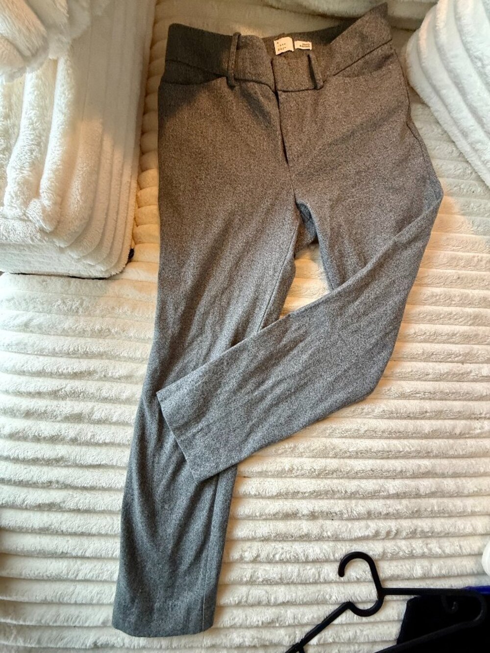 A New Day Grey Work Pants Size 8 Slim Straight Office Career Trousers